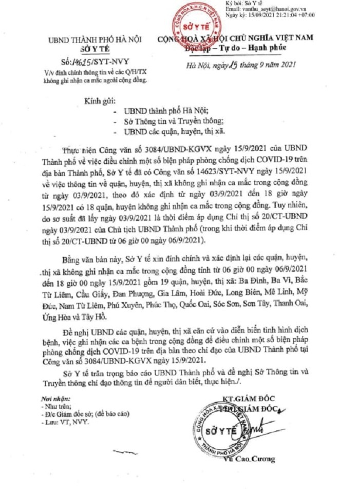 Danh sách 19 quận, huyện ở Hà Nội cho phép dịch vụ ăn, uống được bán mang về - 1