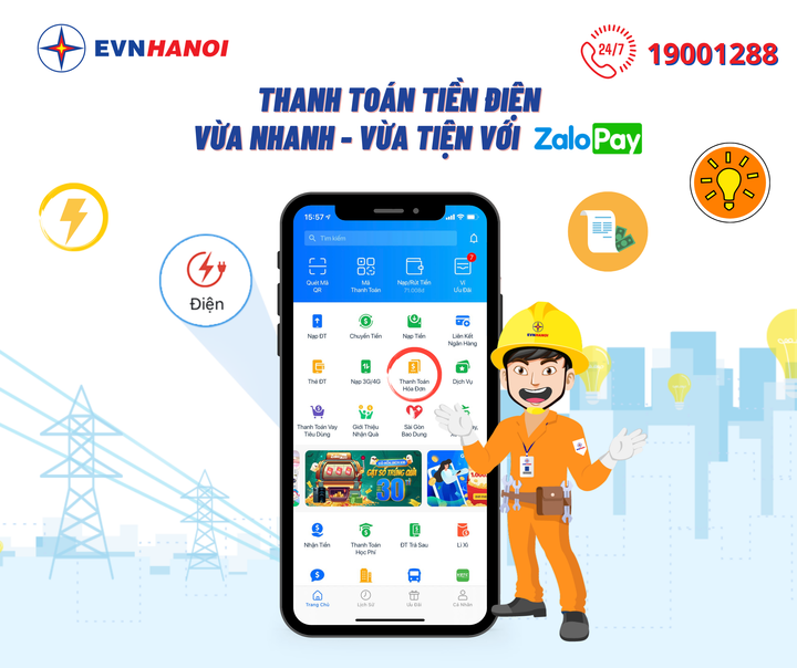 Thanh toán hóa đơn điện nhanh, gọn, dễ dàng trên ZaloPay - 1