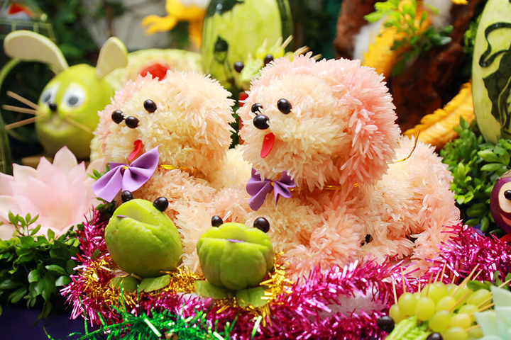 Mâm cỗ Trung thu luôn có chú chó cực đáng yêu, hóa ra được làm từ loại quả này - 2