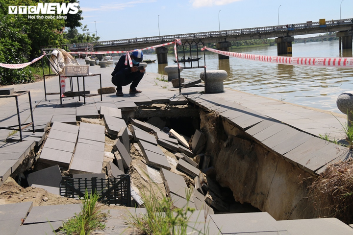 Ảnh: Kè hàng trăm tỷ đồng sụt lún, nhà dân trong khu phố cổ Hội An bị uy hiếp - 4