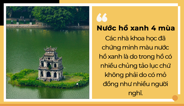 Vì sao nước Hồ Gươm luôn xanh và 7 điều thú vị không phải ai cũng biết - 2