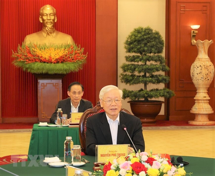 Hình ảnh Tổng Bí thư dự cuộc gặp cấp cao Việt Nam-Campuchia-Lào - 2