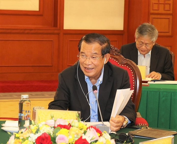 Hình ảnh Tổng Bí thư dự cuộc gặp cấp cao Việt Nam-Campuchia-Lào - 4