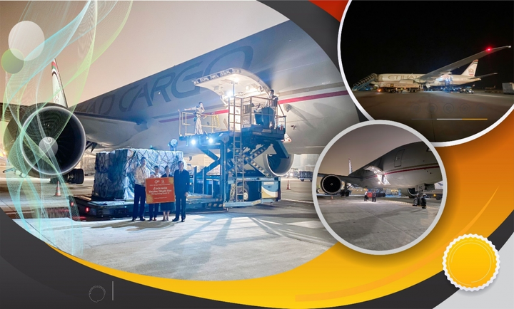 Hayat-Vax - vaccine COVID-19 sản xuất tại UAE đã về tới sân bay Quốc tế Nội Bài - 2