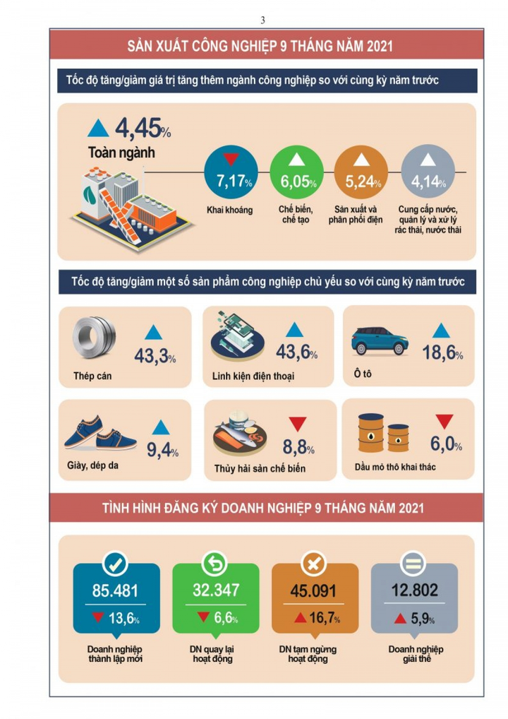 Bức tranh kinh tế - xã hội quý III và 9 tháng năm 2021 - 3
