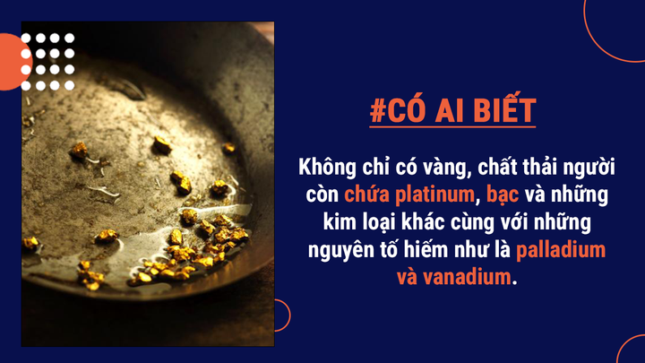 Có ai biết: Chất thải rắn của con người thật sự có chứa... vàng - 2