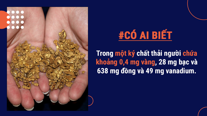 Có ai biết: Chất thải rắn của con người thật sự có chứa... vàng - 3