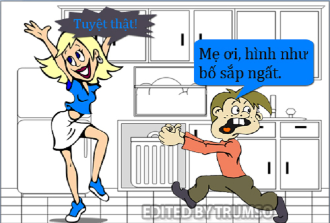 Chồng sắp ngất xỉu khiến vợ sướng điên - 1