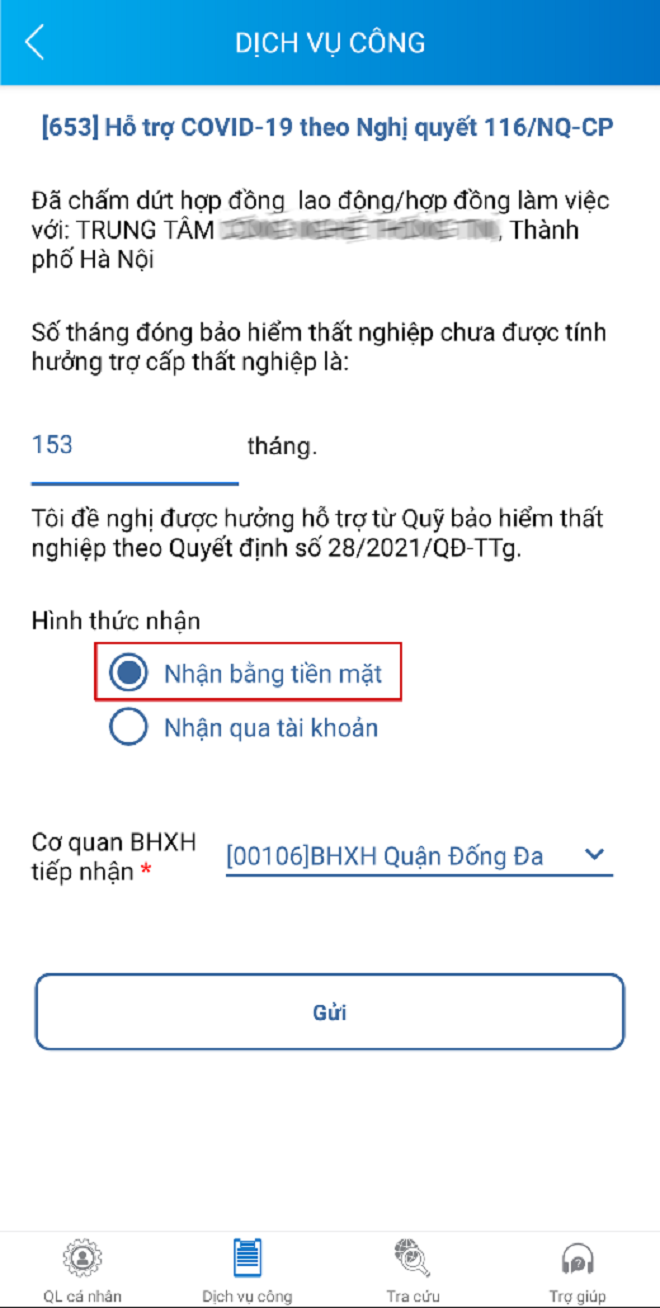 Các bước để lao động nhận tiền hỗ trợ từ Quỹ Bảo hiểm thất nghiệp online - 1