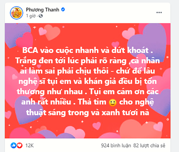 3 phát ngôn gây chú ý của Phương Thanh: Bóng gió chuyện Thủy Tiên bị điều tra? - 1