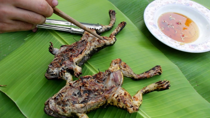 Ếch nướng nguyên con làm nhiều người khiếp vía - đặc sản khó quên của Ninh Thuận - 2