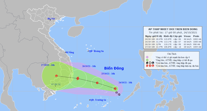 Áp thấp nhiệt đới hình thành trên Biển Đông, khả năng mạnh lên thành bão - 1