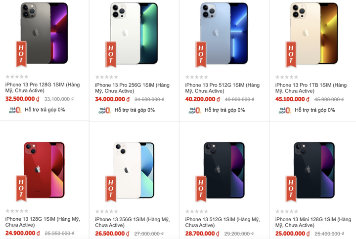 Giá iPhone 13 xách tay giảm sâu, có sản phẩm 'bốc hơi' cả chục triệu đồng - 1