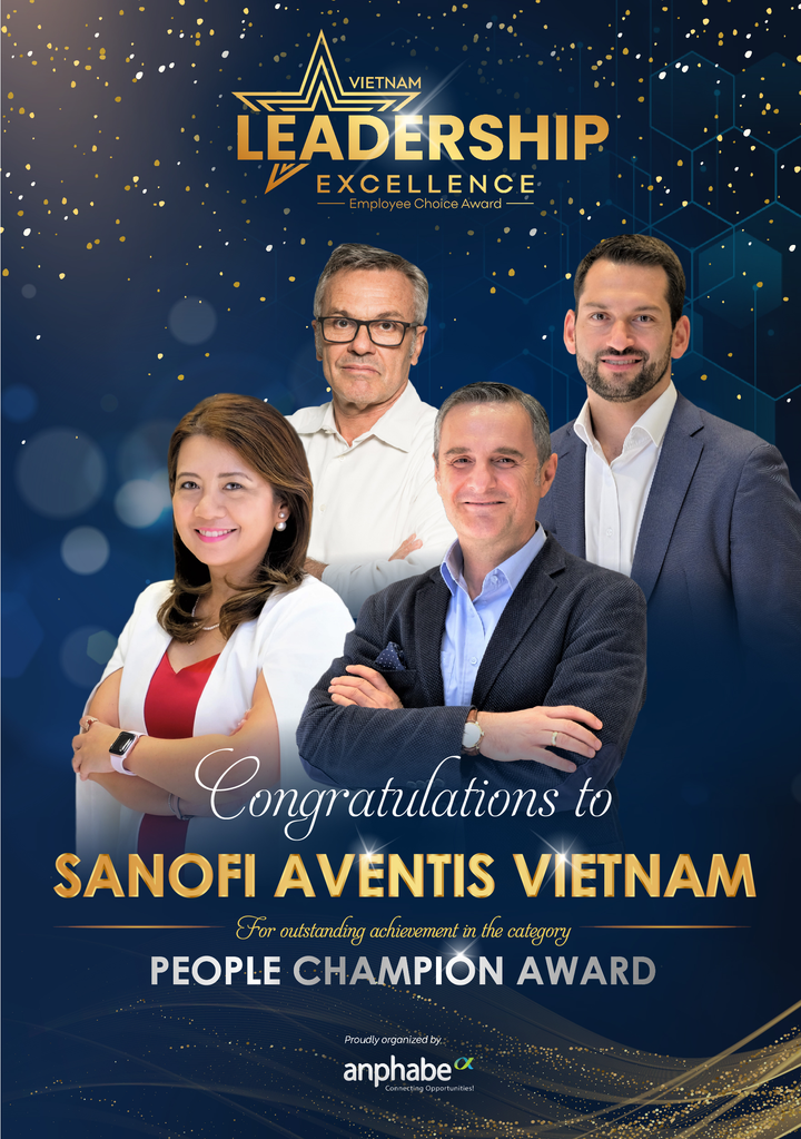 Đội ngũ lãnh đạo Sanofi Việt Nam được vinh danh tại Vietnam Excellence 2021 - 1