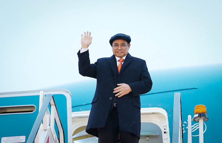 Ảnh: Hoạt động ngày đầu tiên của Thủ tướng Phạm Minh Chính tại Anh - 1