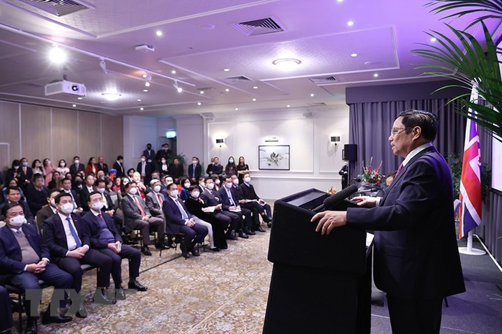 Ảnh: Hoạt động ngày đầu tiên của Thủ tướng Phạm Minh Chính tại Anh - 15