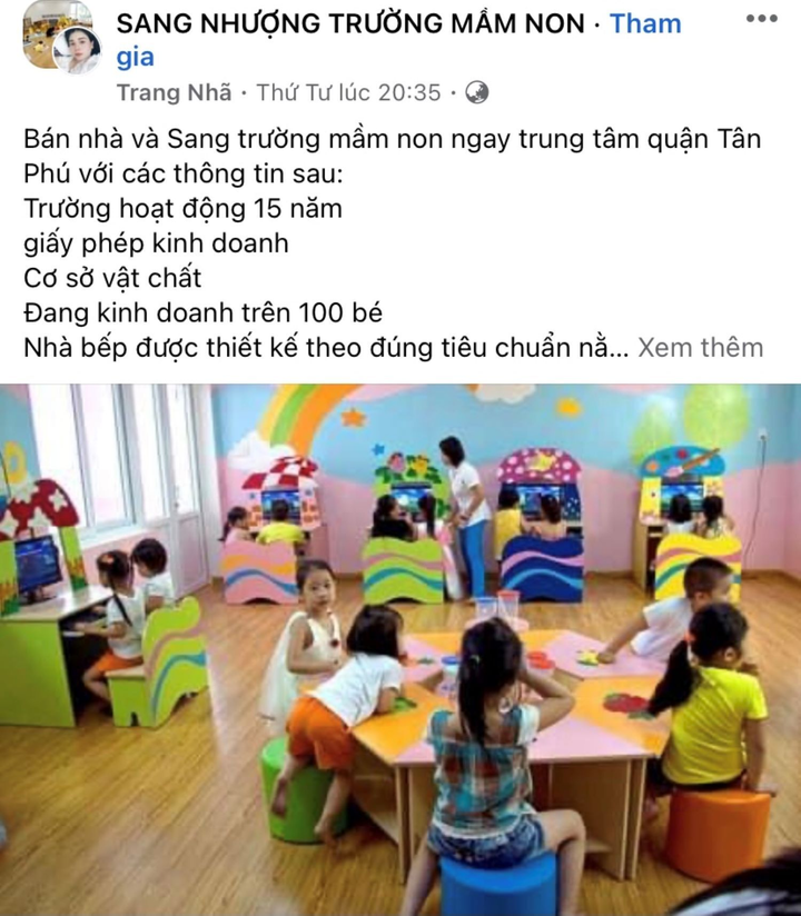 Không gánh được chi phí, nhiều chủ cơ sở mầm non ở TP.HCM phải rao bán trường - 3