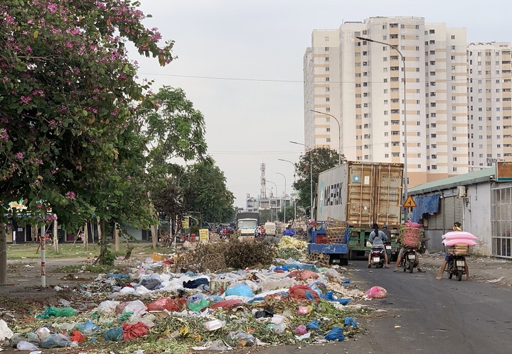 Rác thải hôi thối phủ kín các con đường xung quanh chợ đầu mối Hóc Môn - 5