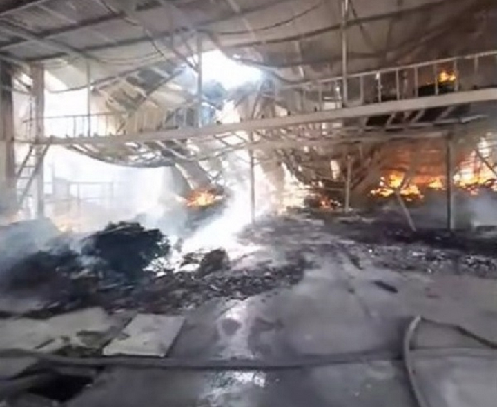 Xưởng sản xuất đồ gỗ rộng 14.000m2 ở TP.HCM bốc cháy dữ dội - 1