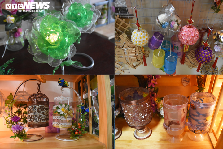 Người phụ nữ 'hô biến' rác thải nhựa, túi nilon thành sản phẩm độc lạ - 3