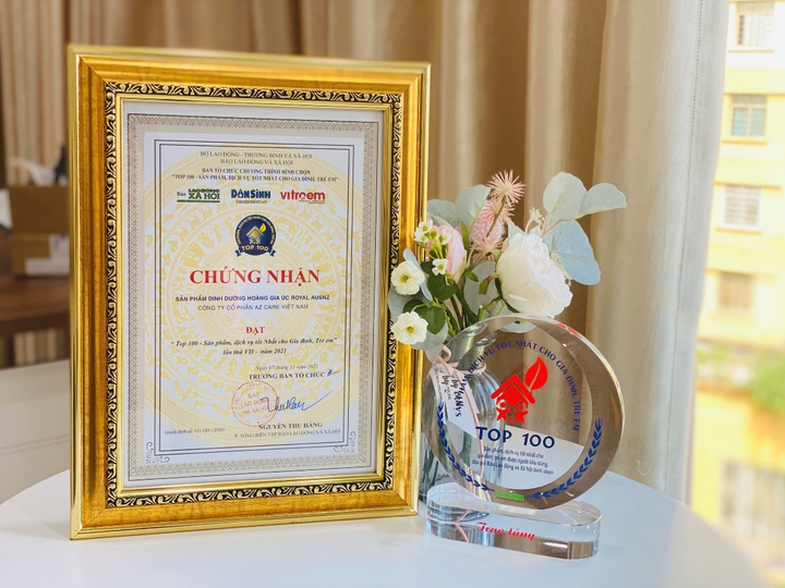 Sữa Hoàng Gia Úc lọt Top 100 sản phẩm dịch vụ tốt cho gia đình, trẻ em năm 2021 - 3