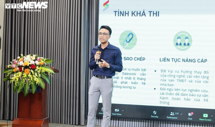 Ảnh: Chung kết cuộc thi 'Ý tưởng khởi nghiệp – sáng tạo VNU năm 2021' - 5