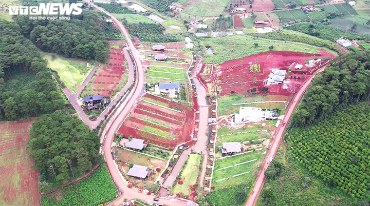 Màu xanh ngút ngàn Lâm Đồng thay bằng màu đỏ quạch đồi núi bị cạo trọc phân lô - 4