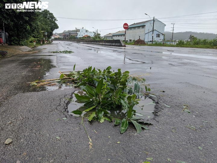 Ảnh: Vá 'ổ voi, ổ gà' chằng chịt trên Quốc lộ 1A sau mưa lớn - 5