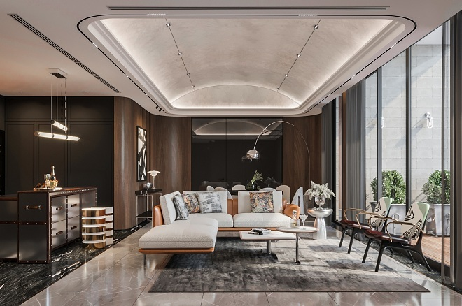 Không gian sống 'đỉnh cao' tại penthouse view sông Sài Gòn - 2