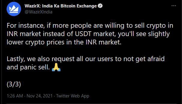 Nhà đầu tư coin ở Ấn Độ hoảng loạn bán tháo vì một tin đồn - 1