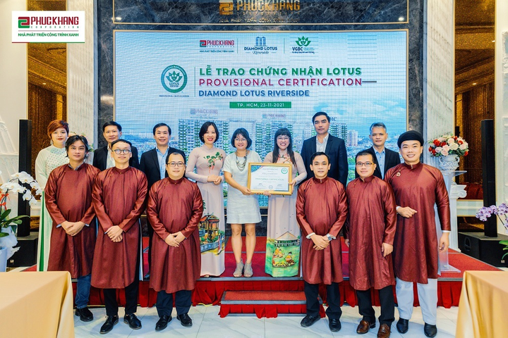 Diamond Lotus Riverside được trao chứng nhận Lotus Provisional Certification - 2