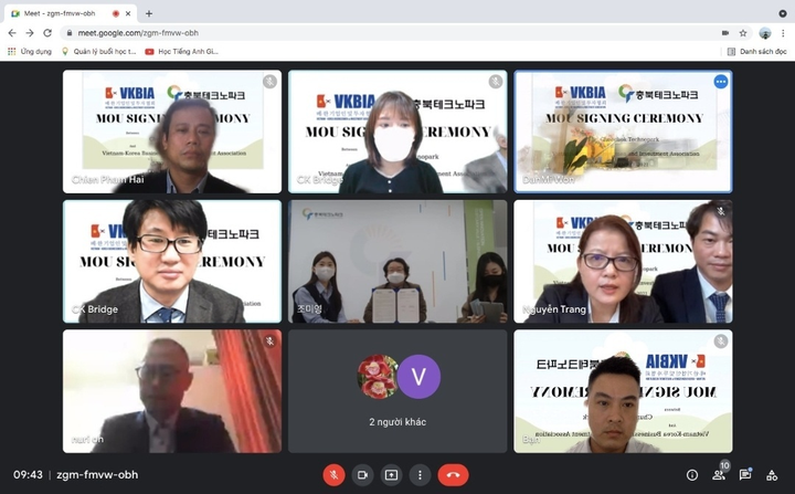 VKBIA ký kết hợp tác với Chungbuk Technopark phát triển KHCN Việt - Hàn - 1