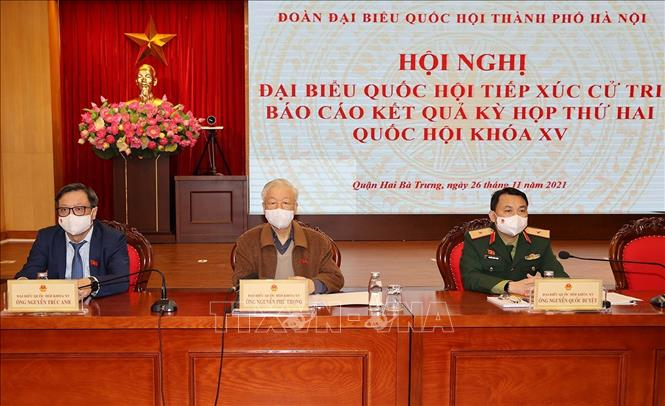 Tổng Bí thư Nguyễn Phú Trọng tiếp xúc cử tri Hà Nội - 1