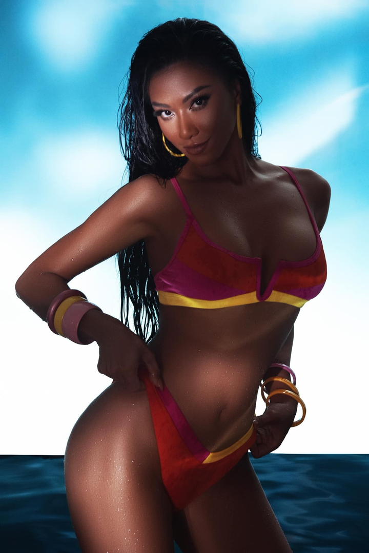 Kim Duyên da nâu nóng bỏng trong bộ ảnh bikini trước bán kết Miss Universe - 4