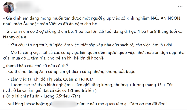 Nghề làm 'vú em' nhà đại gia Việt: Lương 'khủng', tiêu chuẩn cao đến 'khét lẹt' - 6