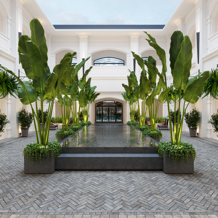 Không gian sảnh tiếp đón Grand Bay Halong Clubhouse.