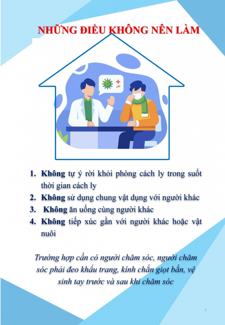 Infographic: Những điều F0 không nên làm khi cách ly, điều trị tại nhà - 4