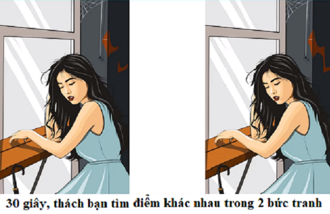10 giây, thách bạn tìm điểm khác nhau trong 2 bức tranh - 1