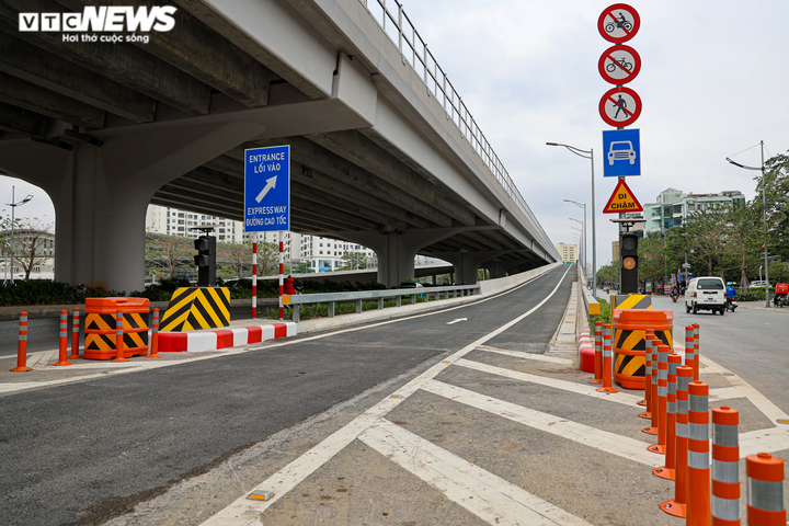 Ảnh: Hà Nội thông xe 6 nhánh đường lên xuống cầu cạn Mai Dịch - Nam Thăng Long - 10