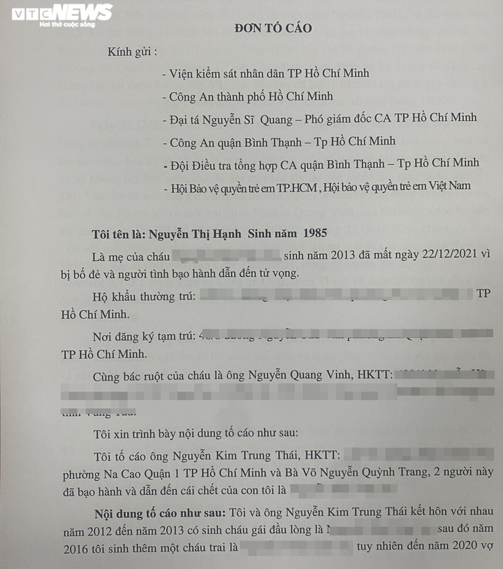 Mẹ đẻ bé gái bị 'dì ghẻ' hành hạ tới chết: Hơn 1 năm tôi không được gặp con! - 1