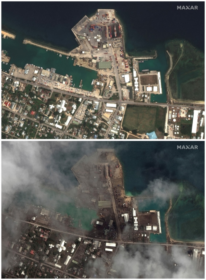 Ảnh: Sức mạnh tàn phá khủng khiếp của núi lửa Tonga - 5