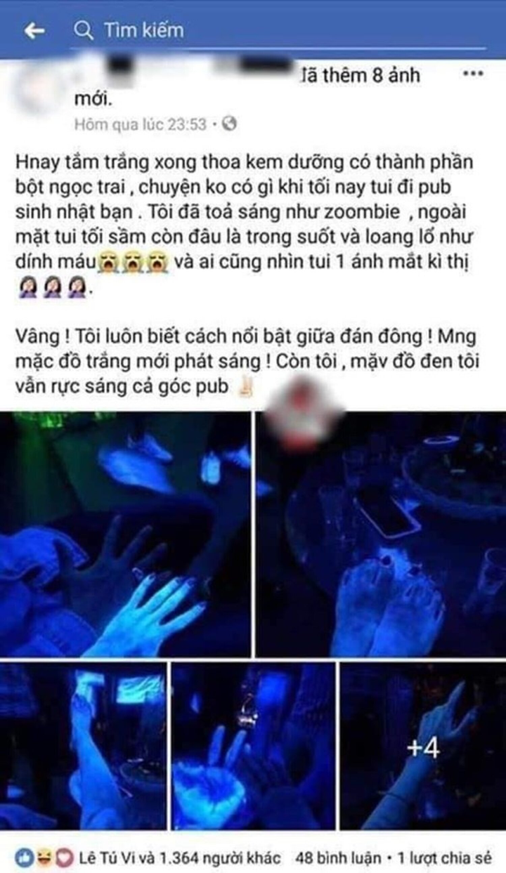 Đi tiệc, cô gái hoảng khi cơ thể bỗng phát sáng như zombie, lý do gây rùng mình - 1
