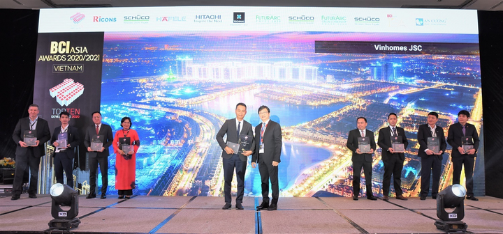 Vinhomes được vinh danh chủ đầu tư BĐS hàng đầu việt nam tại BCI Asia Awards - 1