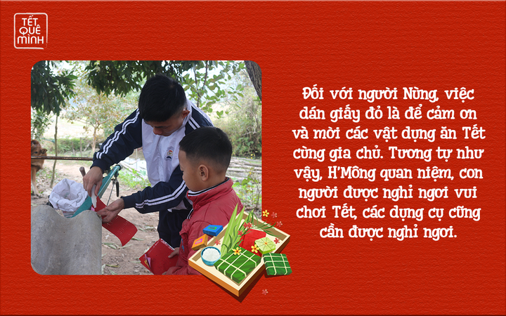 Tết quê mình: Ly kỳ sự tích tục dán giấy đỏ khắp nhà vào dịp Tết ở vùng cao - 5