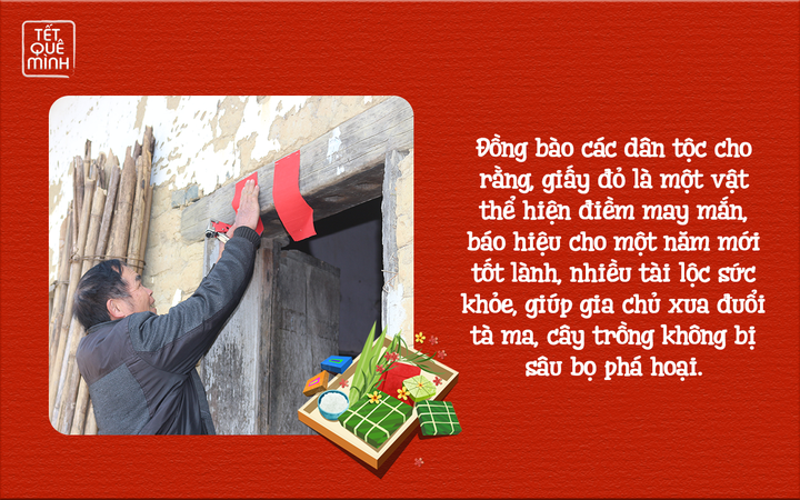 Tết quê mình: Ly kỳ sự tích tục dán giấy đỏ khắp nhà vào dịp Tết ở vùng cao - 4