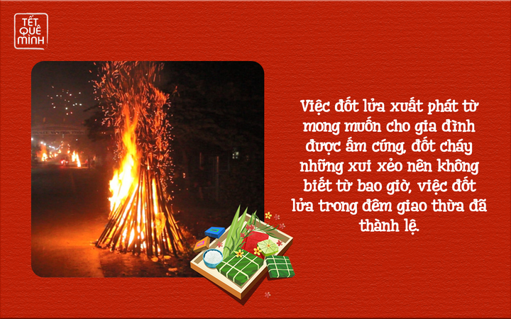 Tết quê mình: Độc đáo các con đường sáng rực lửa đốt thay pháo đêm giao thừa - 2