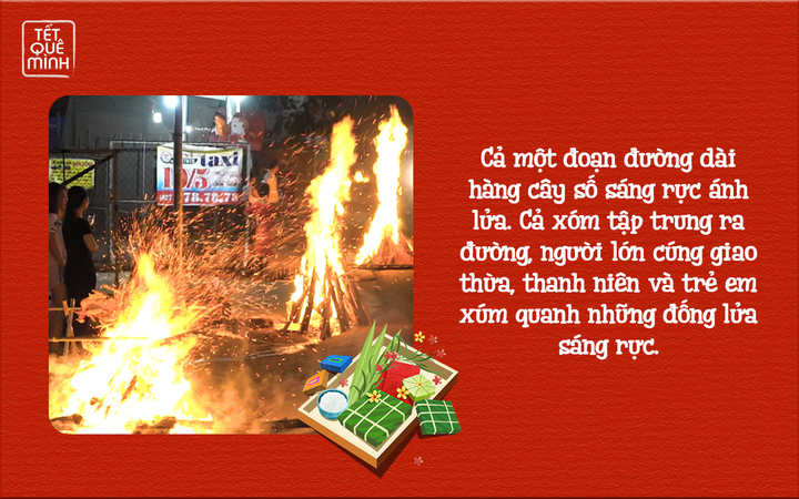 Tết quê mình: Độc đáo các con đường sáng rực lửa đốt thay pháo đêm giao thừa - 4