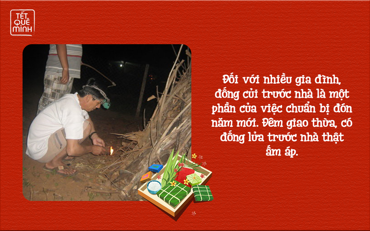 Tết quê mình: Độc đáo các con đường sáng rực lửa đốt thay pháo đêm giao thừa - 3