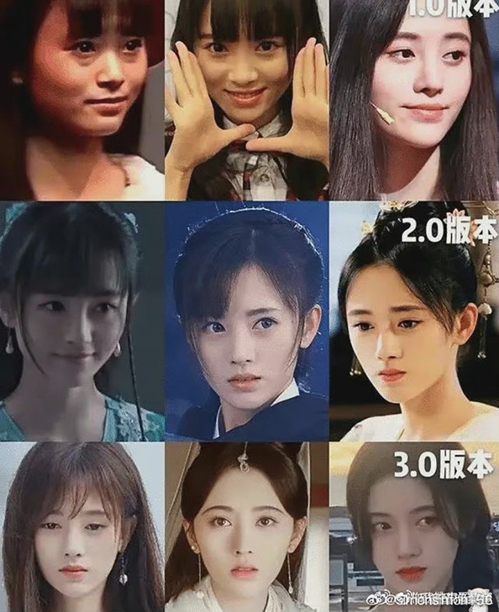 Dao kéo quá thành công, sao nữ Cbiz bị dân mạng gọi là 'mỹ nhân đổi đầu' - 9