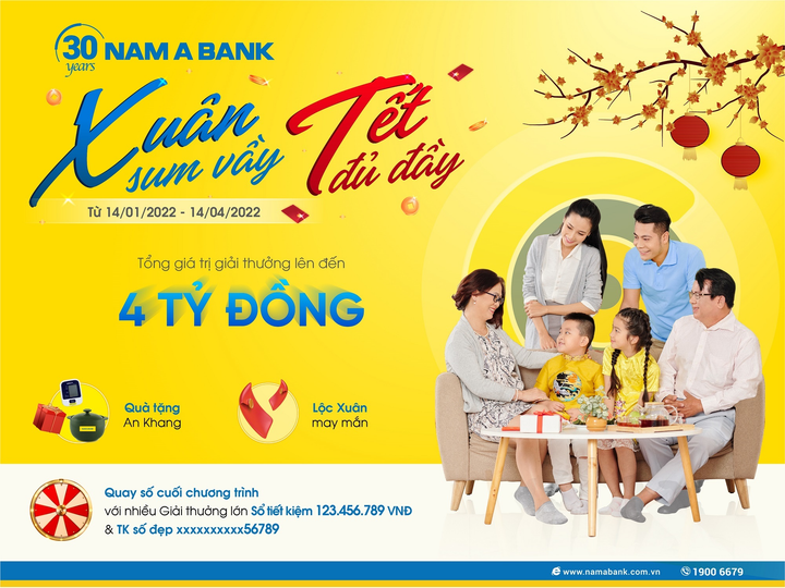Giao dịch đầu năm nhận ngay lì xì từ Nam A Bank - 2